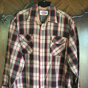 Dickies Plaid Flannel Shirt L